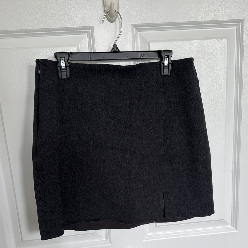 Classic charcoal grey mini Skirt